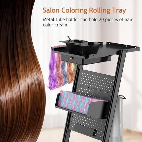 Salon Trolley Salon Cart on Wheels Rolling Salon Tray - Image 4