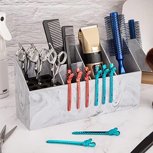 Noverlife Salon Shear Holder, Hair Stylist Shears Rack Neat Desk Organizer - Image 7