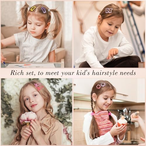 obeoby 82 Pcs Colorful Snap Hair Clips for Baby Girls Toddler Accessories - Image 4