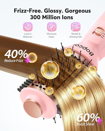 Bopcal Dual Voltage Hair Dryer Brush, 2 Inch Mini Blowout Brush - Image 5