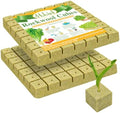 Halatool 1.5 Inch Rockwool Cubes for Hydroponics, 98 Pcs Seed Starter Plugs by HALATOOL