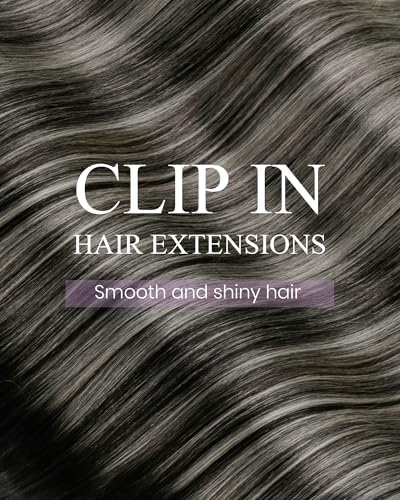 LaaVoo Clip In Hair Extensions, Full Head, 16 Inch - Image 4