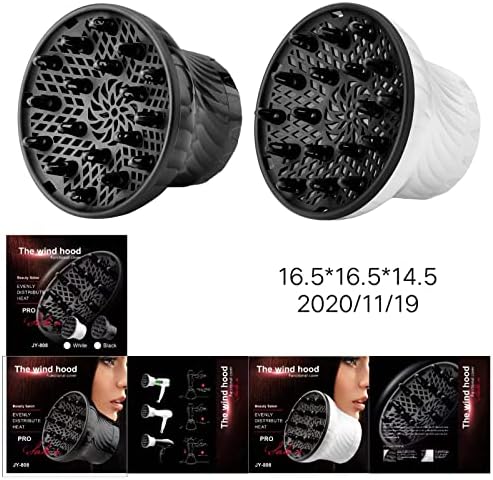 Hair Diffuser Blow Dryer Diffuser Attachment Professional Salon Tool for Fine Thick Curly Frizzy and Wavy Diffuser Hair Dryer Attachments for Curly Hair Wavy Hair - Image 7