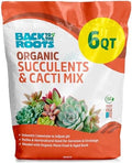 Back to the Roots 100% Organic Succulent & Cacti Mix (6 Quart) | Made in the USA | Premium Nutrition for Indoor and Outdoor Plants by BacktotheRoots