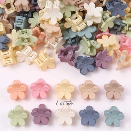 110 PCS Mini Hair Clips Girls Hair Accessories Matte Claw Clips - Image 2