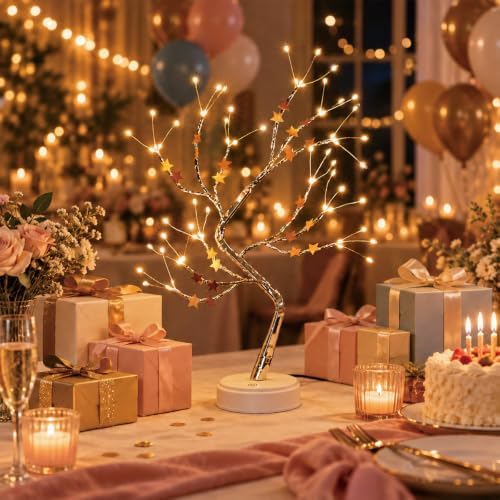 Tabletop Bonsai Light Tree,Decorative Branch Lights - Image 5