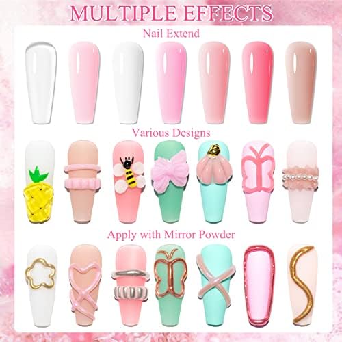 Solid Builder Gel for Nail Extension Non Stick Hand Scupture Hard Gel - Image 6
