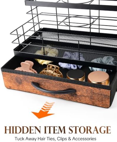 Lorbro Hair Tool Organizer for Countertop, Heat-Resistant Hair Dryer Holder - Image 3