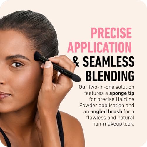 BOLDIFY Hairline Powder Brush, Root Touch Up Brush Applicator – Dual-Ended x 2 - Image 2