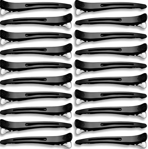 Duck Bill Hair Clips for Women 20 Pcs Black for Hair Styling Clips by JECOLE