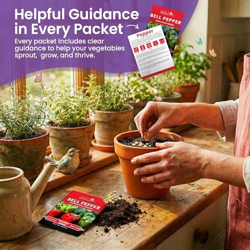11 Heirloom Seeds for Planting Vegetables and Fruits, 4800 Survival Seed Vault and Doomsday Prepping Supplies, Gardening Seeds Variety Pack, Vegetable Seeds for Planting Home Garden Non GMO - Image 4