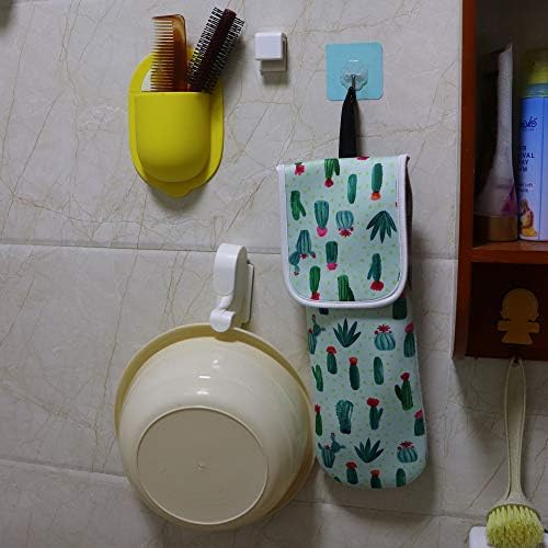 Heat Resistant Travel Hair Curler Flat Iron Pouch and Silicone Mat Set (Catcus) - Image 6
