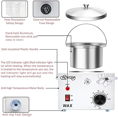 Professional Waxing Kit Wax Warmer Single Pot Wax Heater for Hair Removal - Image 4