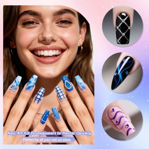 Artdone Nail Art Pens And Brushes Set With Liner Paint Dotting Tools - Image 6