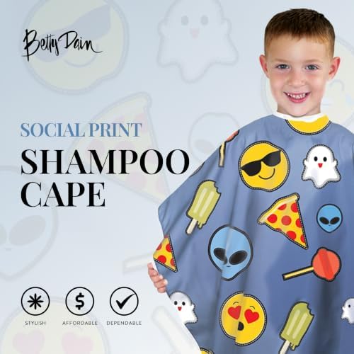 Betty Dain Social Kids Shampoo Cape, Vinyl, 36" x 36" - Image 2