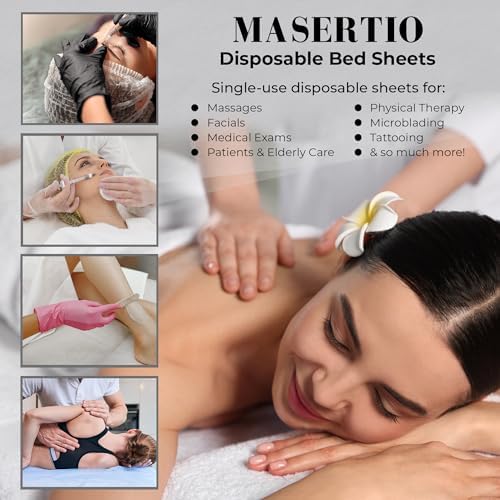 Disposable Massage Bed Cover - 60 Sheets Per Roll, Non-woven Material - Ideal for Spa, Tattoo, Waxing - No Crinkle Table Sheets - 31.5 x 71 Inches (2 Rolls) - Image 3