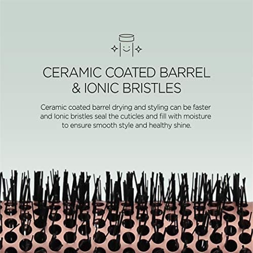 Magic Curling Round Brush (1 Inch) - Non-electronic, Self-Standing Round Brush, Great Blowout, Ceramic Coated Barrel, Quick Styling, Ionic Thermal Barrel, Volumizer, Styler - Image 3