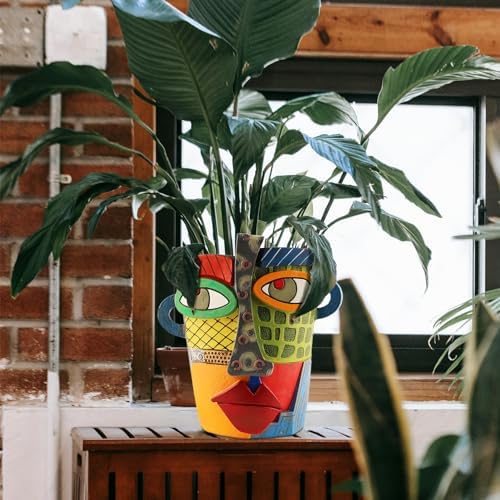 Midogaigai Abstract Face Planter Pots for Indoor Plants&Flowers Home Decor - Image 5