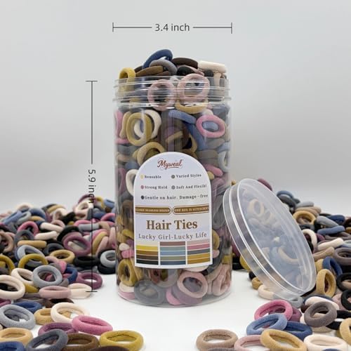 500PCS Baby Hair Ties No Damage, Toddlers Hair Bands for Little Girls Kids - Image 2