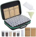Douorgan Seed Storage Box, Portable Seed Saving Box, Sturdy Seed Organizer Kit Seed Envelopes Funnel Label, Seed Container for Flower Plants Vegetable Seed, M-60 Slots by Douorgan