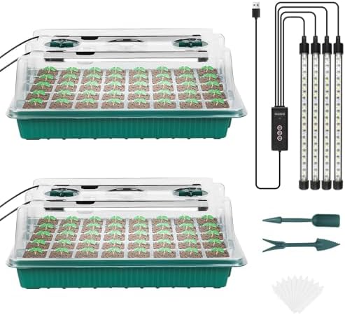 Sondiko Seed Starter Tray with Grow Light, 80 Cells Starter Kit by Sondiko-Since1991