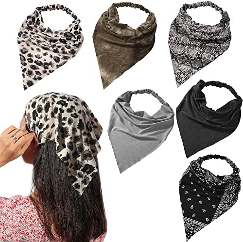 Vercret Hair Scarf Headband for Women,Boho Bandana Pretied Elastic Kerchief by Vercret