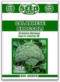 Calabrese Broccoli Seeds - 500 Seeds Non-GMO by Unknown