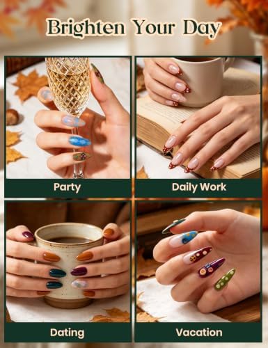 Beetles Gel Nail Polish Kit with U V Light 69PCS 35 Colors Gel Fall Nails - Image 4