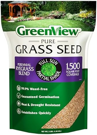 GreenView Pure Grass Seed Perennial Ryegrass Blend, 3 lb. Bag by GreenView