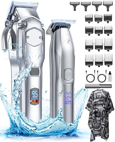 Romanda Hair Clippers and Trimmers Set Cordless for Men Grooming,Barber Set by Romanda