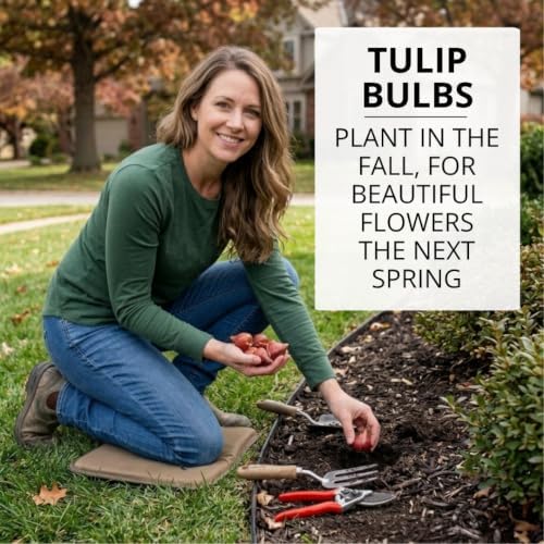 25 Orange Dynasty Tulip Bulbs | Orange-Pink Triumph Tulips for Spring - Image 7