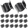 20 Pcs Hot Roller Clips for Hair, Curler Claw Clip for Women Hair Section Styling (Black, 2inch) by yuntop