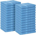 Avalon Towels Salon Towel - Sky Blue Hand Towels Bulk Pack of 24 - 100% Cotton Absorbent Spa, Facial & Gym Towel for Working Out - 16x27 Inches (Not Bleach Proof) by AvalonTowels