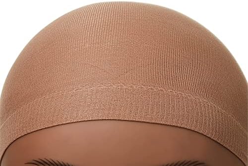 Red by Kiss Stocking Wig Cap 5 PCS (Natural Brown) - Image 5