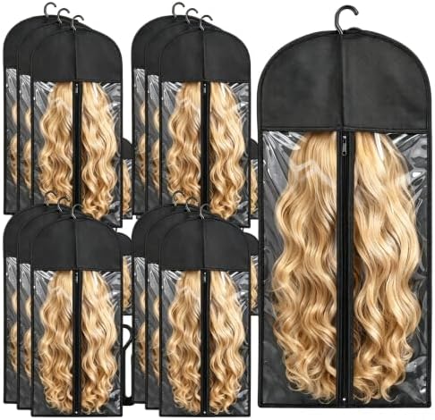 12PCS Wig Storage Bags with Hanger by Unknown