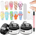 Clear 3D Sculpting Gel Non-Stick Hand Solid Builder Gel for Nails by SUPWEE