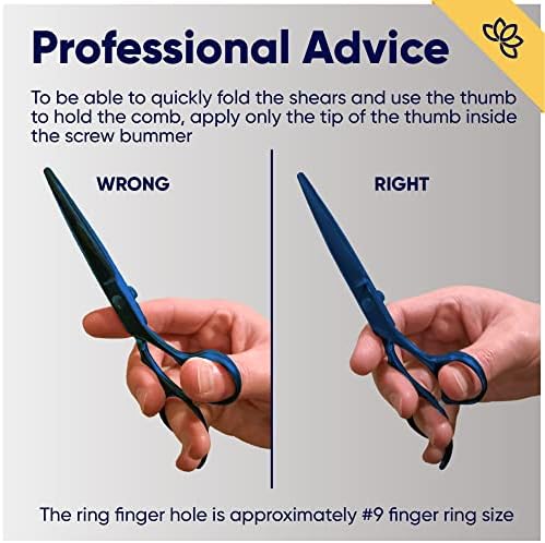 Equinox Professional Hair Scissors Set - Barber & Thinning Shears for Cutting & Grooming, Premium Japanese Stainless Steel Scissors - Image 7