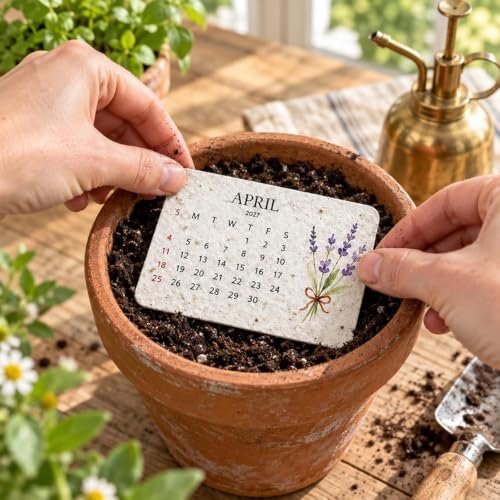 Plantable Love Seed Calendar 2027 with 12-Month Wildflower Paper (1Pcs) - Image 4