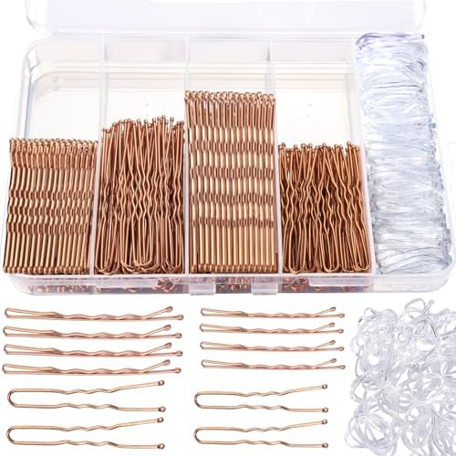 Teenitor 300pcs Bobby Pins Rose Gold Hair, Hair Pins for Women Girls Dance by PERFECTYOURBEAUTY