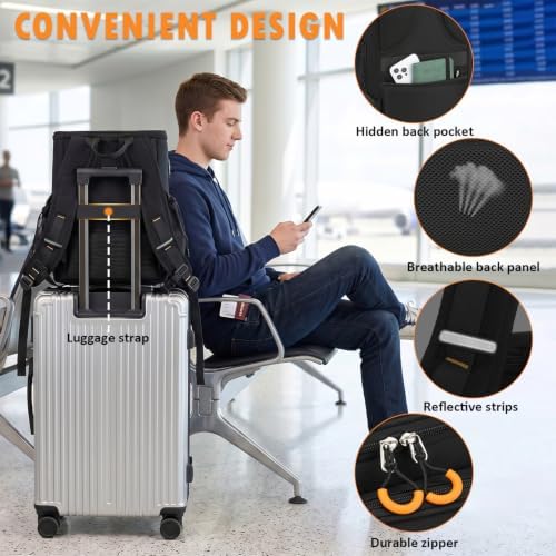 Hairstylist Traveling Bag, Large Barber Travel Backpack for Hot Hair Tools - Image 5