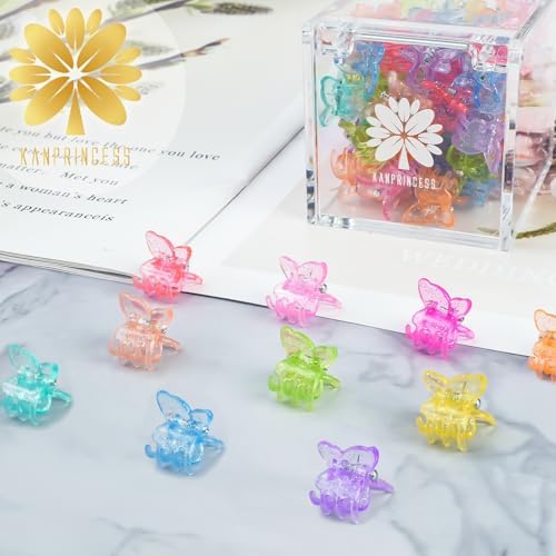 KANPRINCESS 50PCS Mini Claw Clips Small Hair Accessories With Fancy Box, Flower Clips for Women And Girls Cute And Sweet Gift Set(SET11) - Image 5