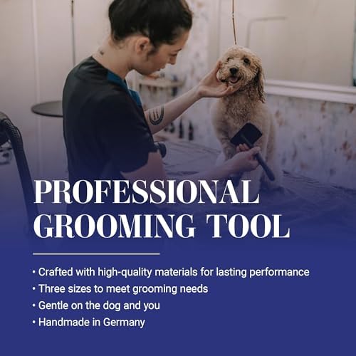 Chris Christensen Baby K Dog Slicker Brush, Groom Like a Professional, Fluff Detangle Style, Saves Time Energy, Black, Small - Image 3