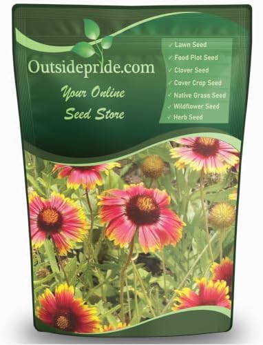 Outsidepride Gaillardia Aristata Red Blanket Flower Seeds for Planting - 1 lb Perennial Wildflower Seeds, Drought-Tolerant for Xeriscaping, Borders, Pollinator Gardens, or Wildflower Mixes by Outsidepride