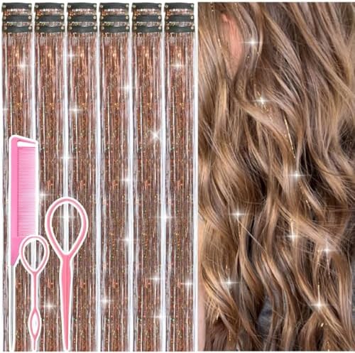 Hair Tinsel Clip in Coffee Brown Fairy Hair Tinsel Kit by Rootoofocusesonthesecretstoenhancingwomensbeauty