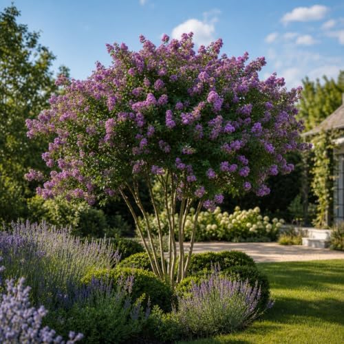 Crape Myrtle Twilight | 30 Live Plants | Deep Purple Blooms, Premium Live Plant, Ornamental Garden Centerpiece for Stunning Seasonal Displays - Image 2