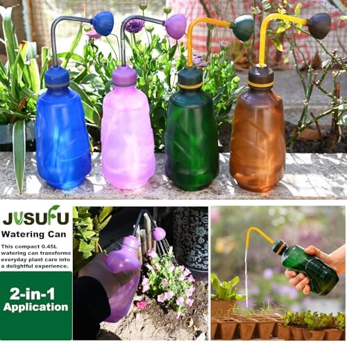 2 Pack Watering Can for Seedlings,0.45L (Purple) - Image 2