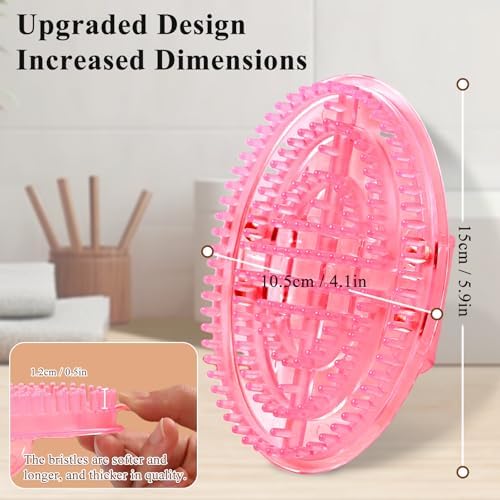 2Pcs Meridian Massage Brush, Upgrade Pro Meridian Brush for Belly - Pink - Image 6