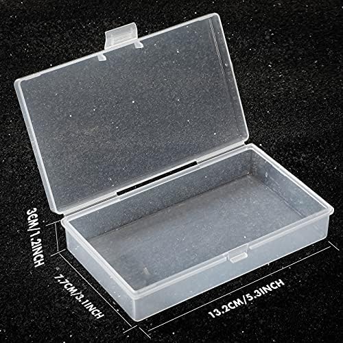 Jetec 18 Pieces Small Clear Plastic Storage Box, 5.2 x 3 x 1.2 Inch - Image 2