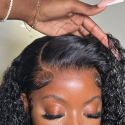 BEEOS 13x6 Ultra-fitted HD Lace Wig 180% Density, Pre-Plucked Curly Human Hair Wigs Bleached Knots 0.10mm Invisible SKINLIKE Real HD Lace Front Wig 24 Inch by BEEOS