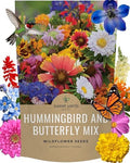 Bulk Wildflower Seeds Butterfly and Hummingbird Mix - 1 Pound Bag - Over 120,000 Open Pollinated Annual and Perennial Seeds by SweetYards